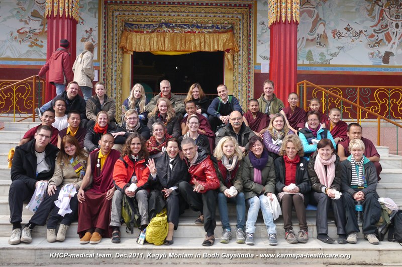 The KHCP medical team before meeting Karmapa