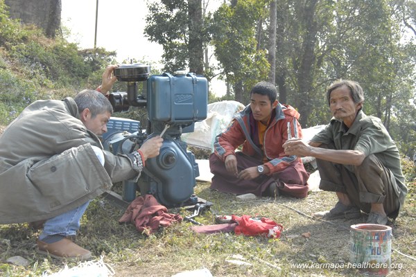 Installing the power plant Kalimpong