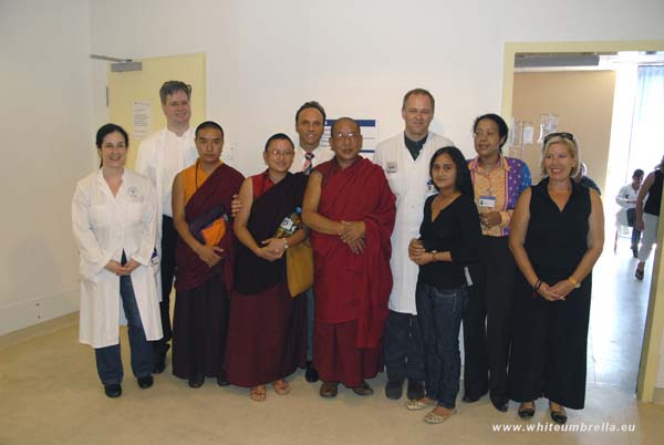 Sherab Gyaltsen Rinpoche and KHCP visits Uni-clinic Hamburg-Eppendorf UKE