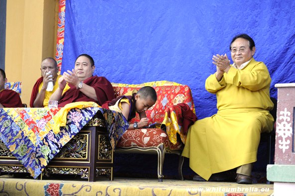 KHCP Sogyal Rinpoche with young Tulku and family