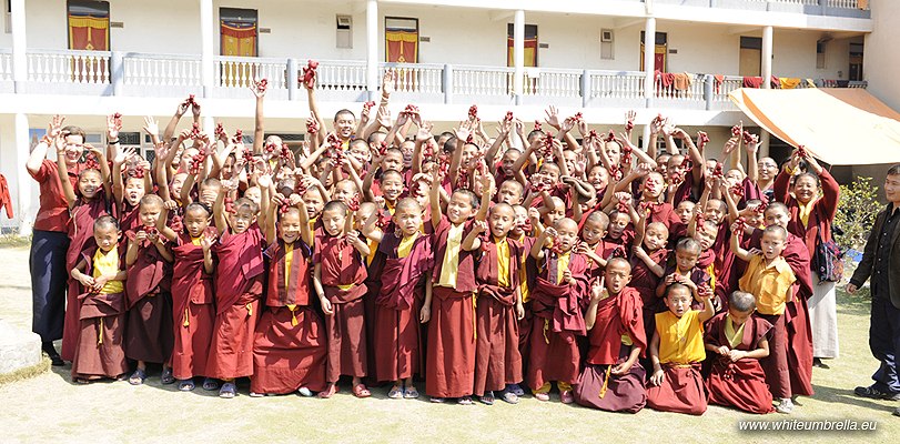 The whole class with Tashi the bear KHCP