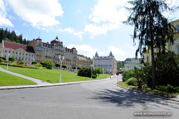 The historical bath buildings of Marienbad Marianzke Laszne CZ