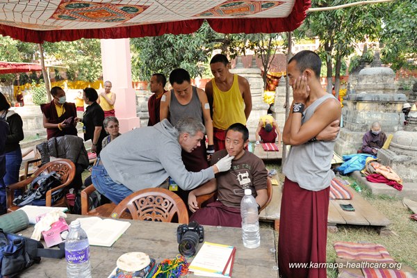 KHCP Monlam Medical camp at the Bodhi tree