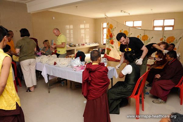 KHCP Monlam Medical camp at the Bodhi tree