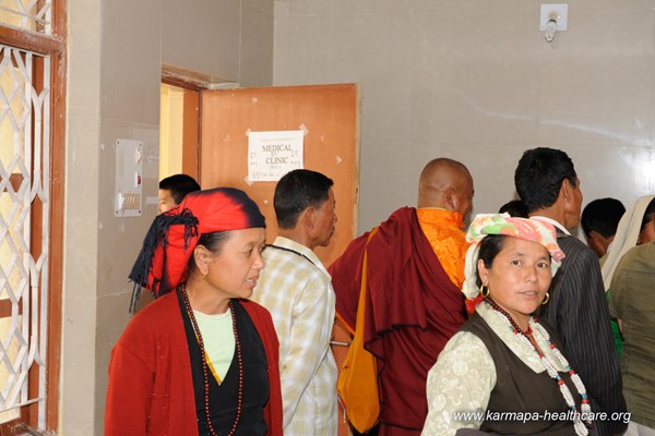 KHCP Monlam Medical camp at the Bodhi tree