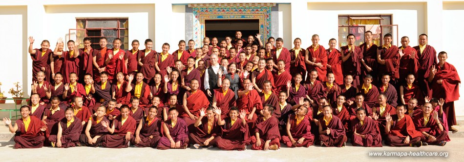  Karmapas Shedra-monks at Losar Febr. 2010