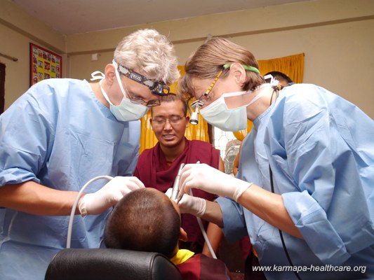 mobil dental unit in Pokhara Himalayas