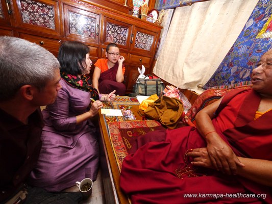 KHCP works meeting with Sherab Gyaltsen Rinpoche