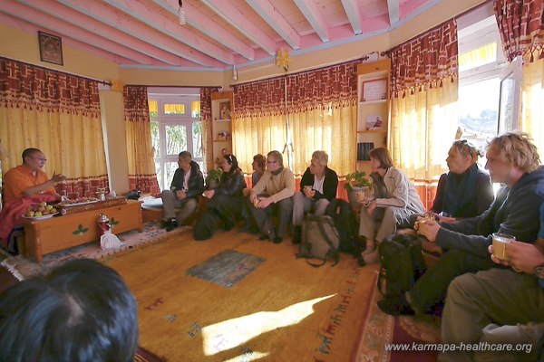 Rinpoche tells us the history of the monastery