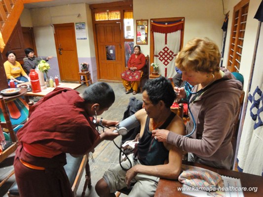 The locals came and used our checkups and treatments