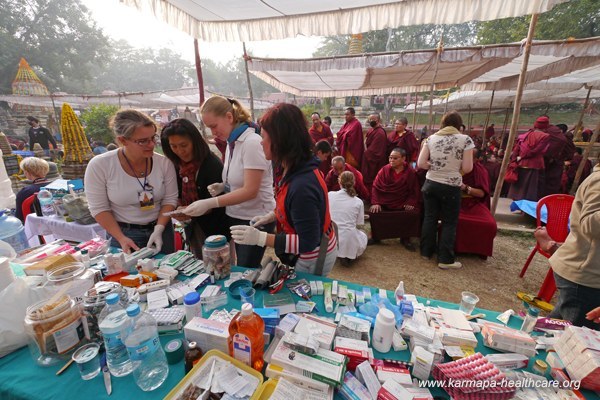 KHCP-medicalcamp during Kagyu Monlam