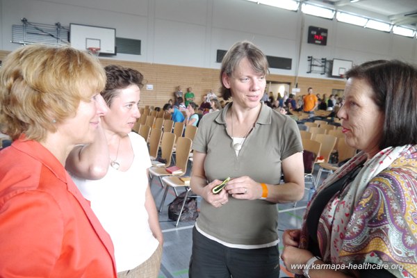 Dr.Angelika, optician Frauke, Dr.dent.Regina and Pia