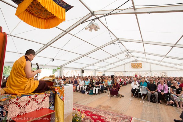 Gyalwa Karmapa is teaching