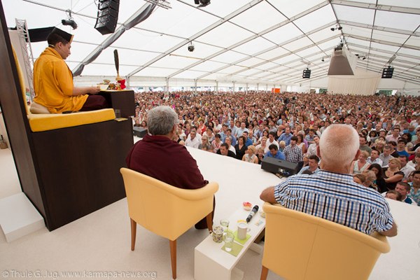 Gyalwa Karmapa is teaching