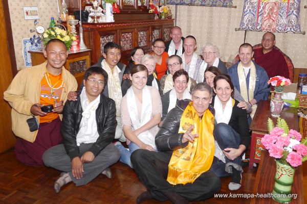 Sherab Gyaltsen Rinpoche and the KHCP-team Kathmandu