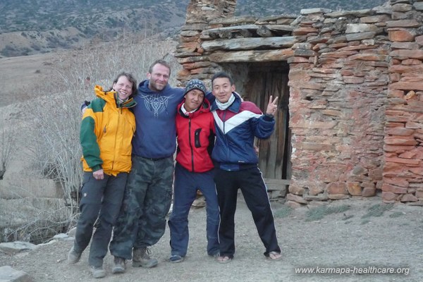 Regina, Sven, Nawang and Tsering