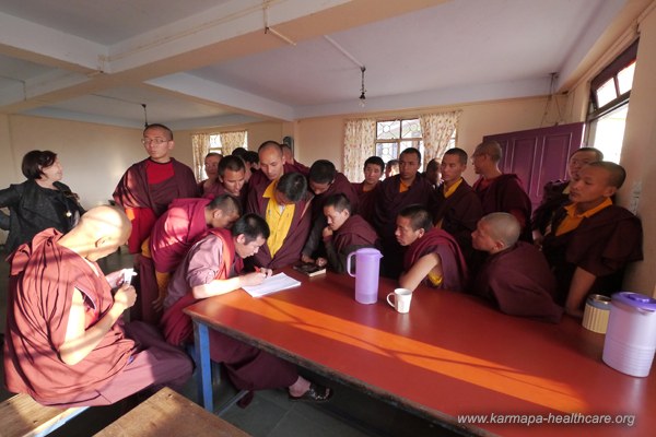 The students running the registration