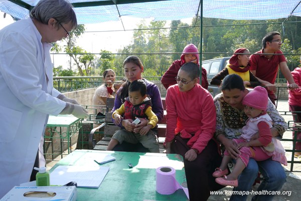 Dermatologist Dr. Monika doing skin checkups