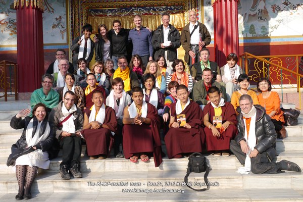 Waiting for our audience with Gyalwa Karmapa