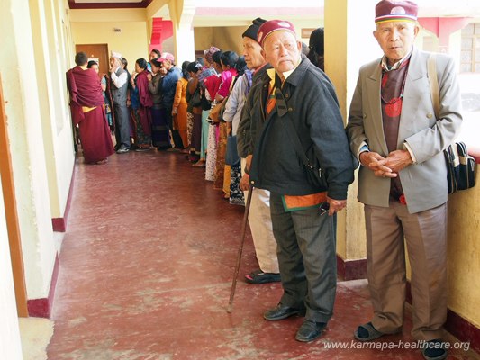 queue monlam medicalcamp