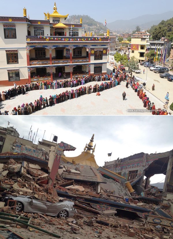 w20150425 earthquake manang gompa prev now