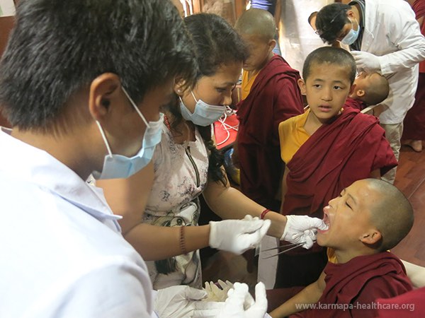 dental checkups of all monks