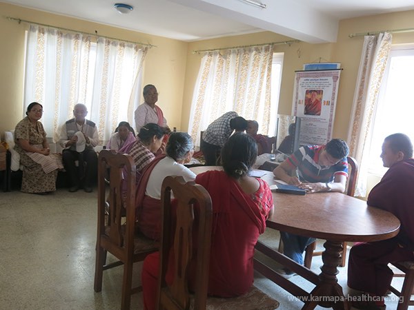 Pravin treating one of the nuns