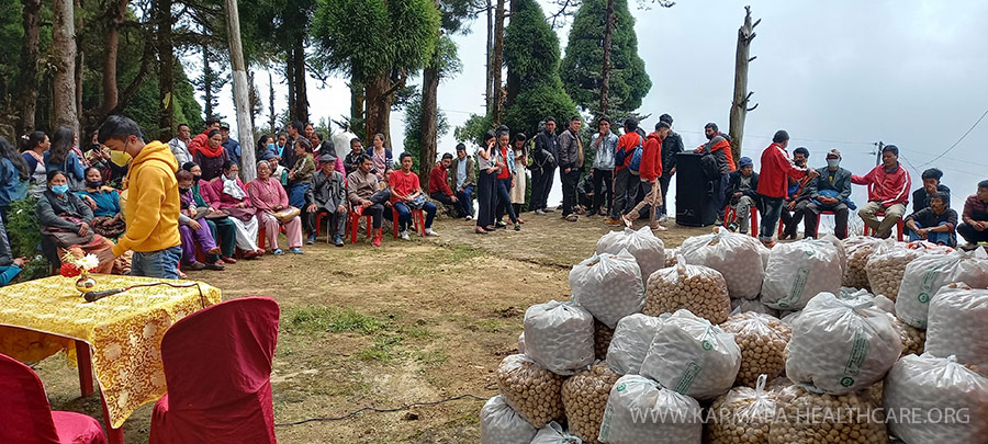 COVID19-relief campaign of KHCP and Diwakar Buddhist Academy Kalimpong (Shedra)