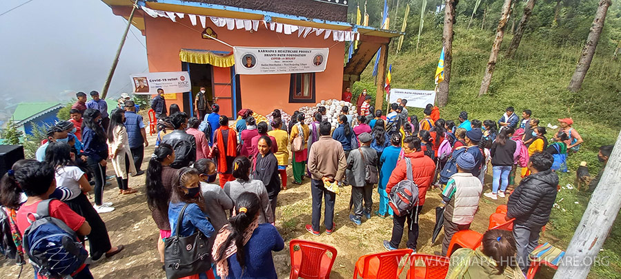 COVID19-relief campaign of KHCP and Diwakar Buddhist Academy Kalimpong (Shedra)