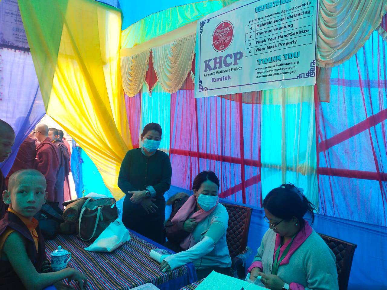KHCP Medicalcamp at Kagyu Monlam Rumtek