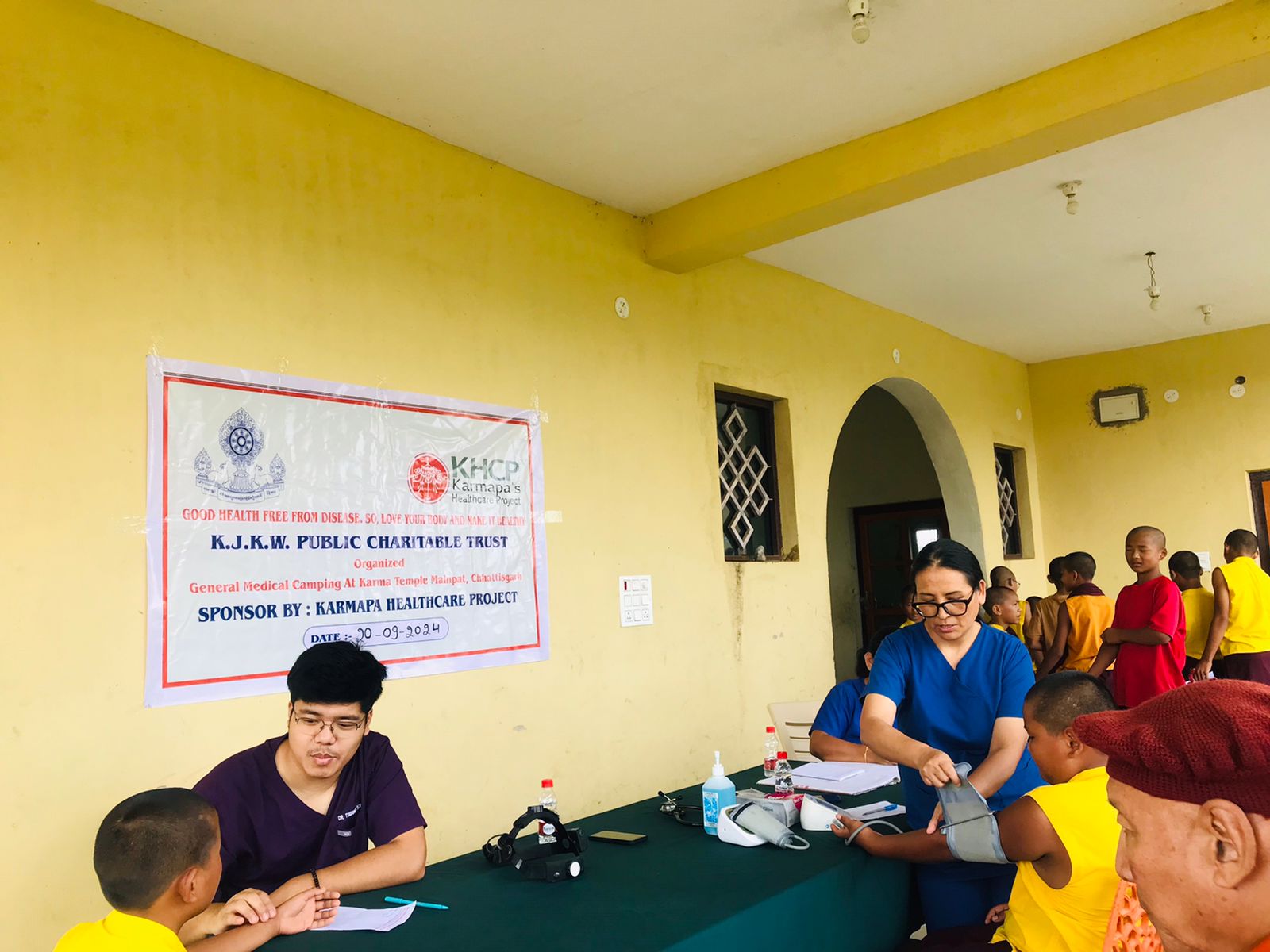 KHCP Medicalcamp at Dhargye Chokhor Ling Monastery Bodhgaya KHCP Medicalcamp at Dhargye Chokhor Ling Monastery Bodhgaya