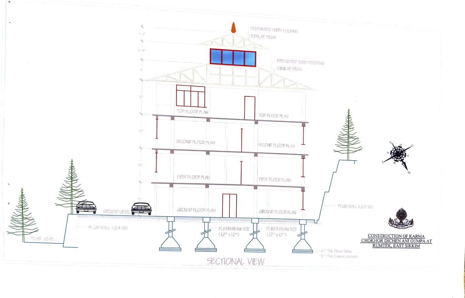 Rumtek Nuns Building Plan2