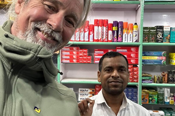 Geert - our man for everything here at the pharmacy Geert - our man for everything here at the pharmacy